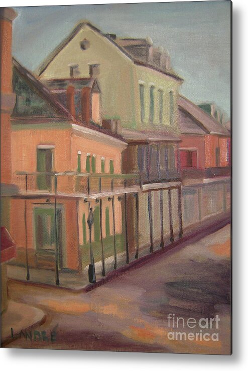 New Orleans Metal Print featuring the painting Royal Street II #2 by Lilibeth Andre