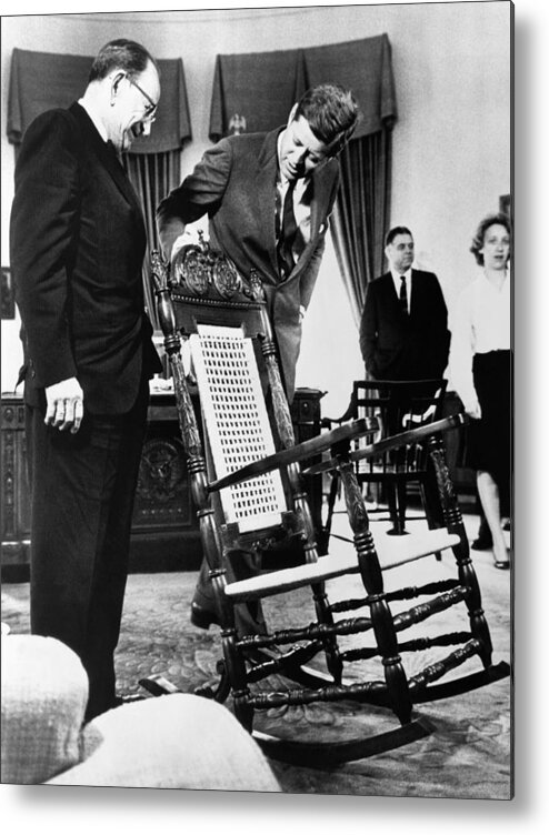 1962 Metal Print featuring the photograph John F. Kennedy #11 by Granger