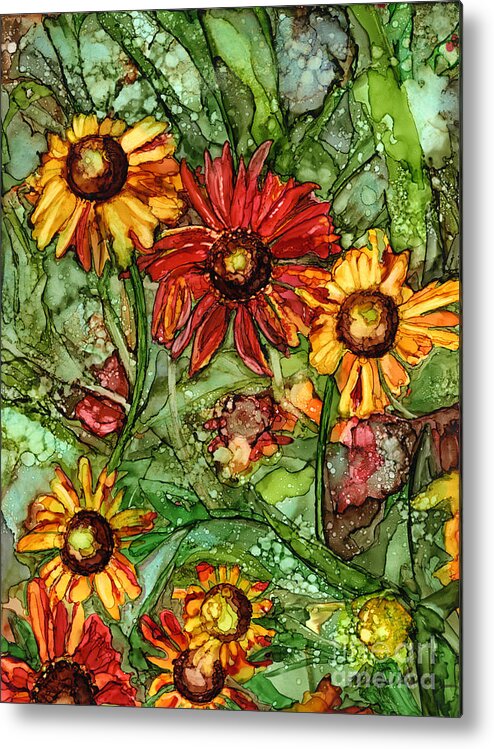 Autumn Metal Print featuring the painting Autumn Color #3 by Vicki Baun Barry