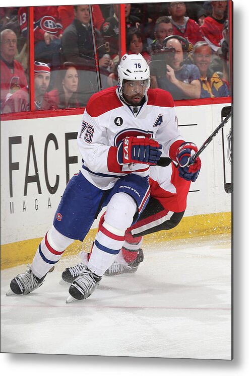 National Hockey League Metal Print featuring the photograph Montreal Canadiens V Ottawa Senators #3 by Andre Ringuette