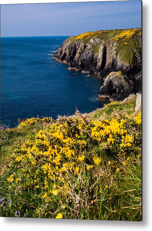 Birth Place Metal Print featuring the photograph St Non's Bay Pembrokeshire by Mark Llewellyn