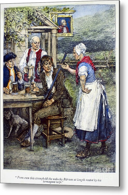 18th Century Metal Print featuring the photograph Irving: Rip Van Winkle #7 by Granger
