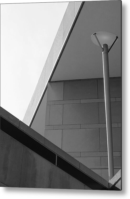 Abstract Metal Print featuring the photograph Abstract - National Constitution Center 3 by Richard Reeve