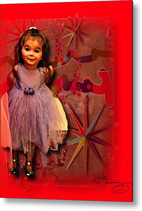 Angelic Gamin Metal Print featuring the photograph Angelic Gamin by Craig A Christiansen