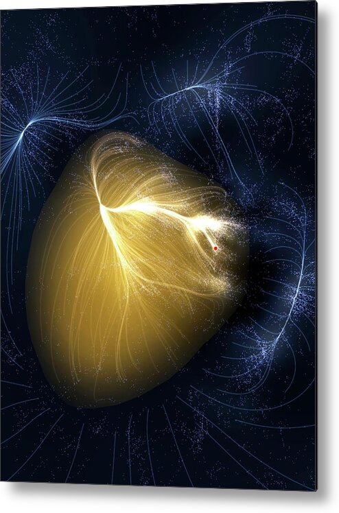 Artwork Metal Print featuring the photograph Artwork Of Laniakea Supercluster by Mark Garlick