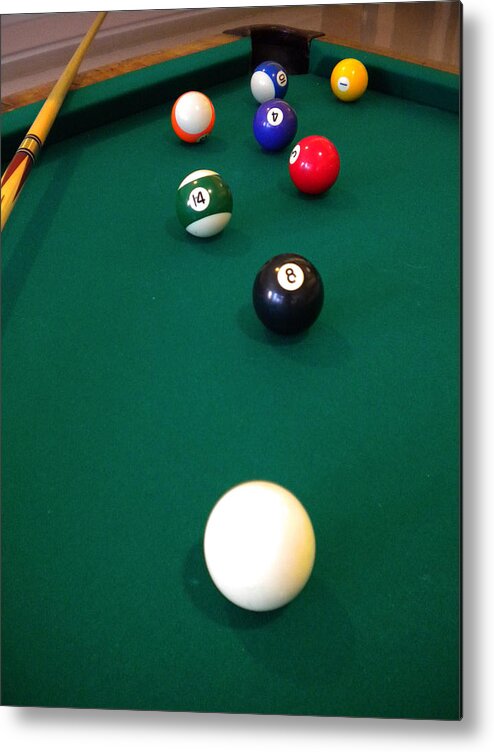 Fathers Day Metal Print featuring the photograph Behind the 8 Ball by Glory Ann Penington