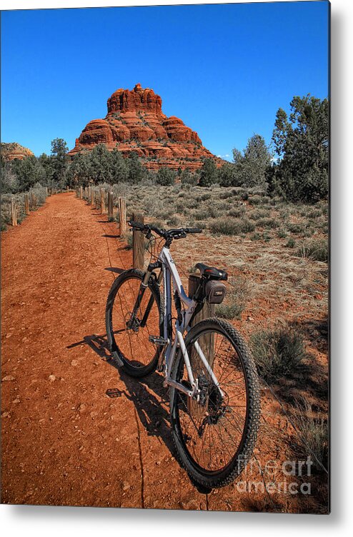 Bike Metal Print featuring the photograph Bell Rock Trail by Jason Abando