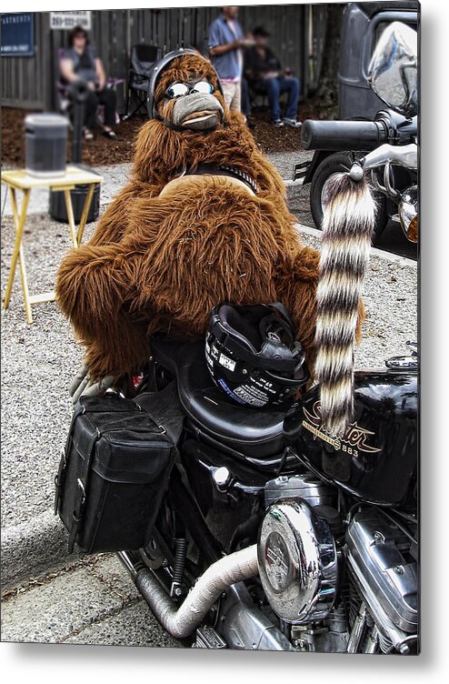 Motorcycle Metal Print featuring the photograph Biker Mama by Ron Roberts