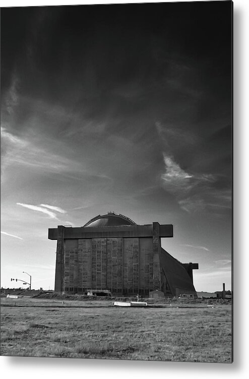 Buildings Metal Print featuring the photograph Blimp Hangar at Tustin by Guy Whiteley