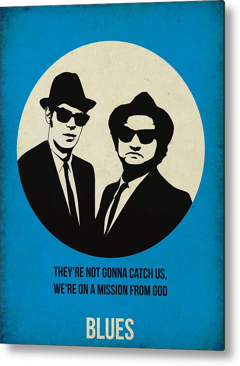  Metal Print featuring the painting Blues Brothers Poster by Naxart Studio