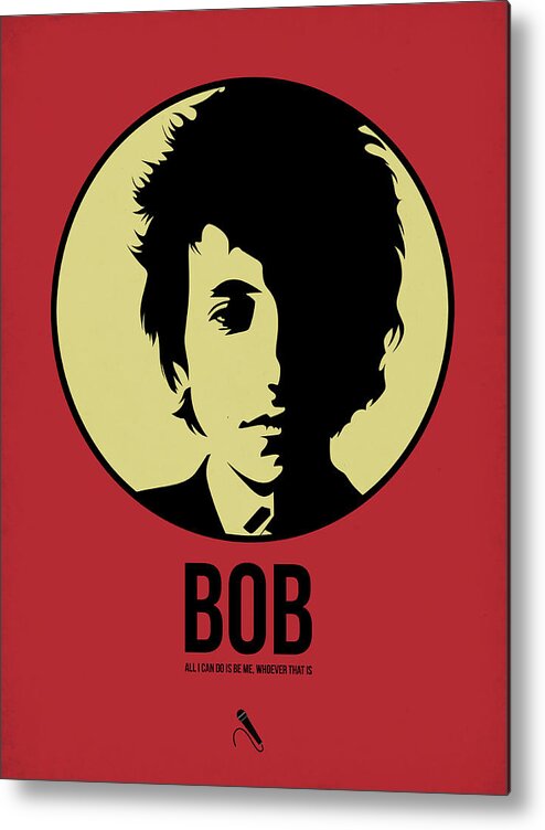 Music Metal Print featuring the digital art Bob Poster 1 by Naxart Studio