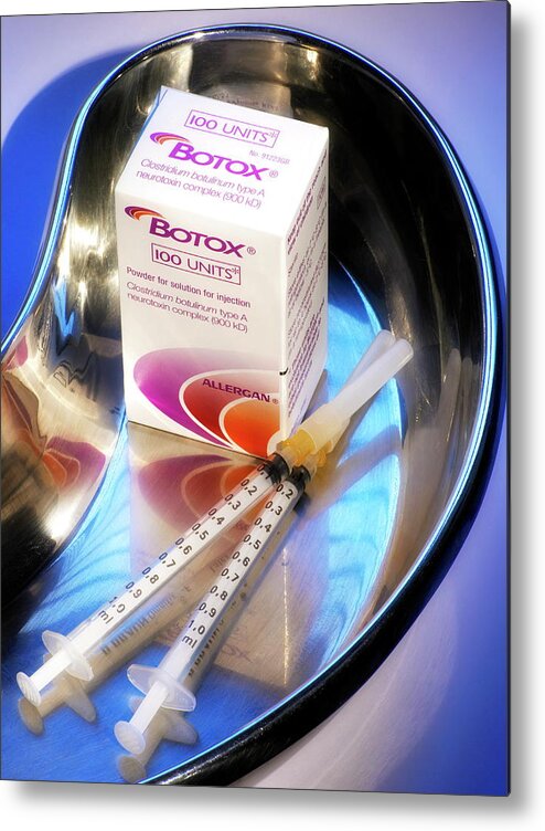 Botox Metal Print featuring the photograph Botox Cosmetic Drug by Saturn Stills/science Photo Library