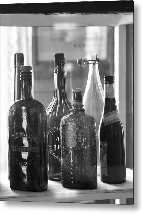 Old Bottles Metal Print featuring the photograph Bottles of Bodie by Jim Snyder