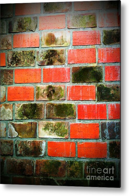 Bricks Metal Print featuring the photograph Brick Wall by Eena Bo