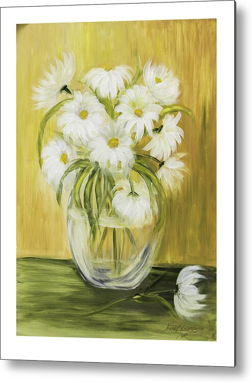 Nancy Edwards Metal Print featuring the painting Bright and Sunny by Nancy Edwards