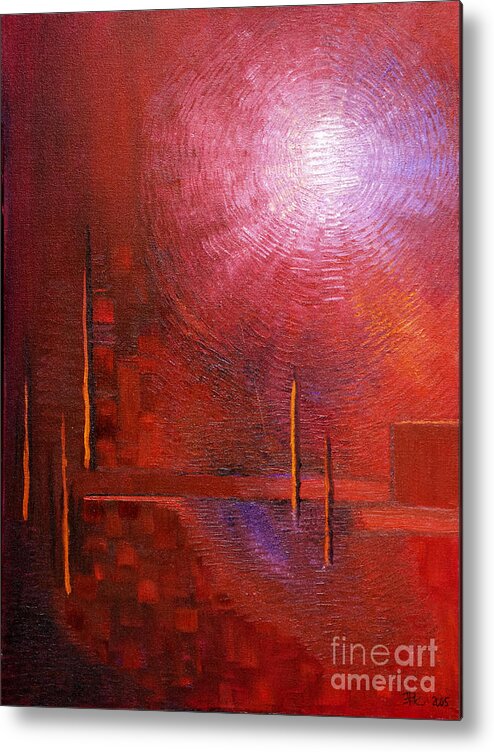 Abstract Painting Paintings Metal Print featuring the painting In Touch With Your Soul by Belinda Capol