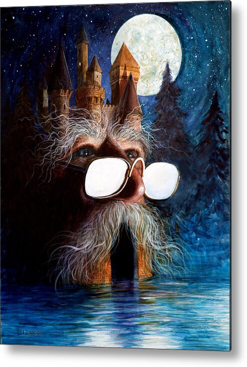 Fantasy Creatures Metal Print featuring the painting Casolgye by Frank Robert Dixon