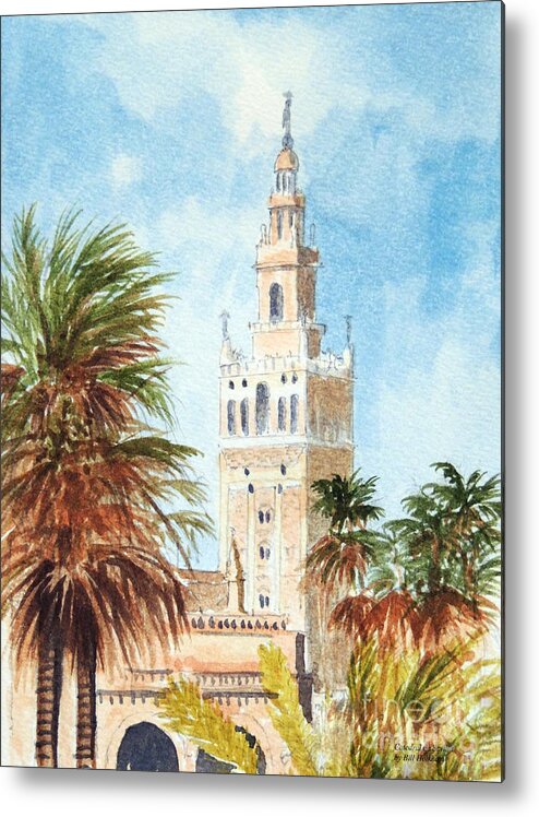 Catedral De Sevilla Metal Print featuring the painting Catedral de Sevilla by Bill Holkham
