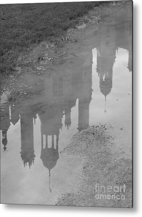 Chateau Chambord Metal Print featuring the photograph Chateau Chambord Reflection by HEVi FineArt