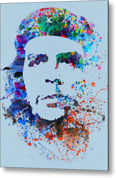  Metal Print featuring the painting Che Guevara Watercolor by Naxart Studio