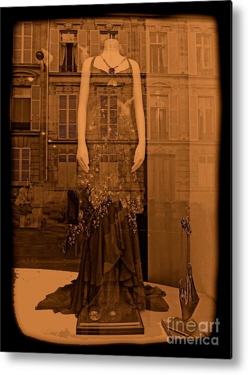 Abstract Metal Print featuring the photograph Cinderella in Paris by Lauren Leigh Hunter Fine Art Photography