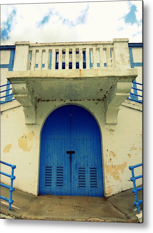 Skompski Metal Print featuring the photograph City Island Bath House by Joseph Skompski