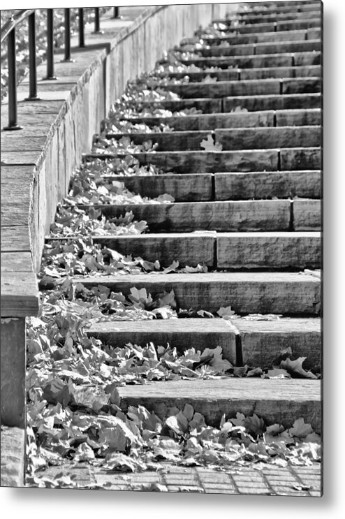 Downtown Metal Print featuring the mixed media City Steps 2 by Angelina Tamez