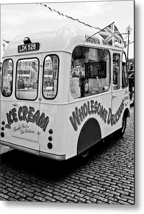 Ice Cream Metal Print featuring the photograph Cobbles Ice Cream by Michael Hope