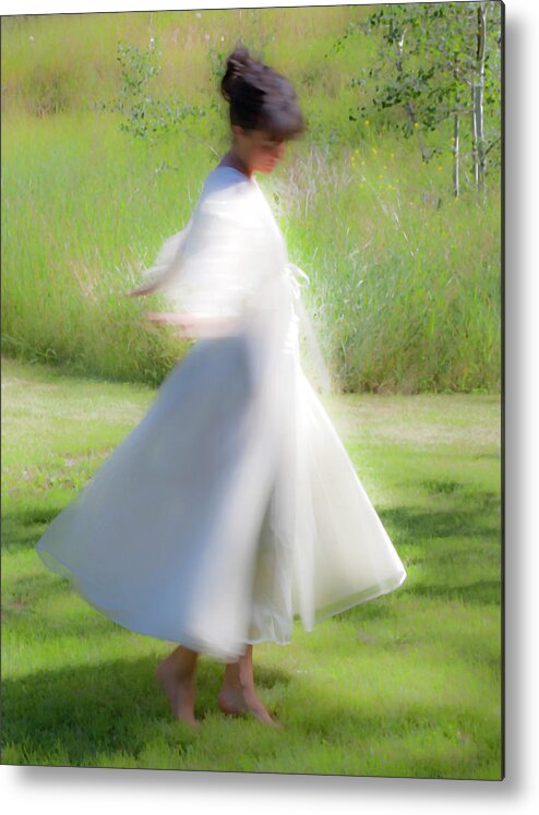 Impressionist Metal Print featuring the photograph Dancing In The Sun by Theresa Tahara