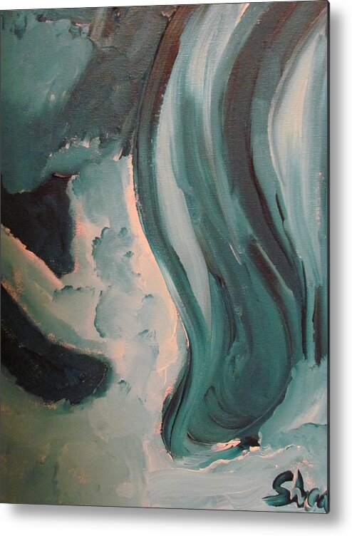 Acrylic Metal Print featuring the painting Dancing by Shea Holliman