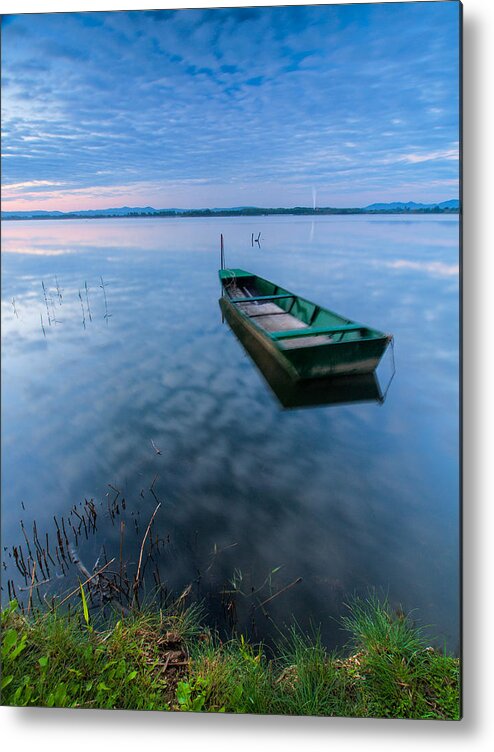 Landscape Metal Print featuring the photograph Deep Blue by Davorin Mance