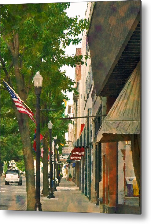 Bristol Metal Print featuring the photograph Downtown USA by Denise Beverly