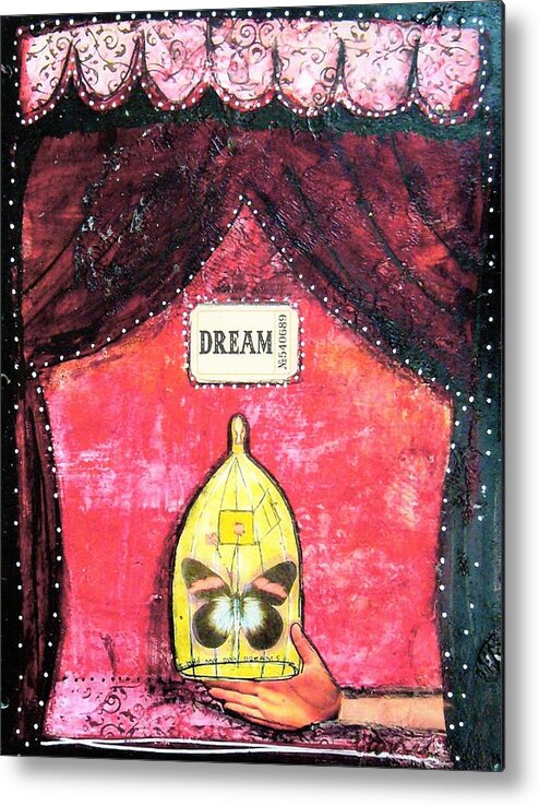 Journal Metal Print featuring the mixed media Dream by Carrie Todd