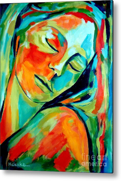 Affordable Original Paintings Metal Print featuring the painting Emotional healing by Helena Wierzbicki