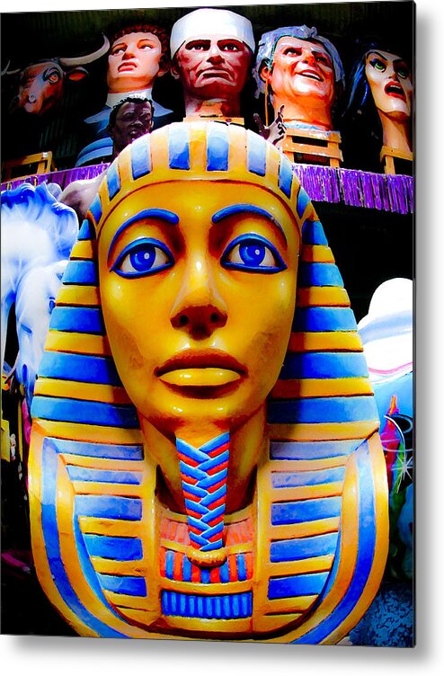 Mardi Gras Metal Print featuring the photograph Eyes of the Pharoah by Neil Pankler