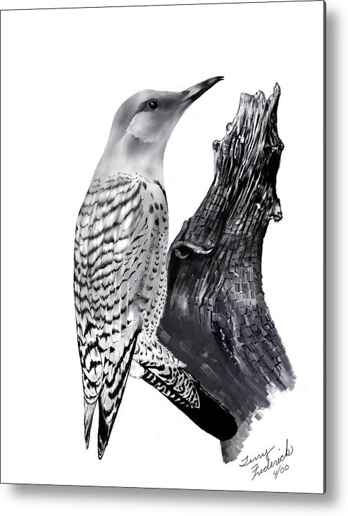 Flicker Metal Print featuring the digital art Flicker by Terry Frederick
