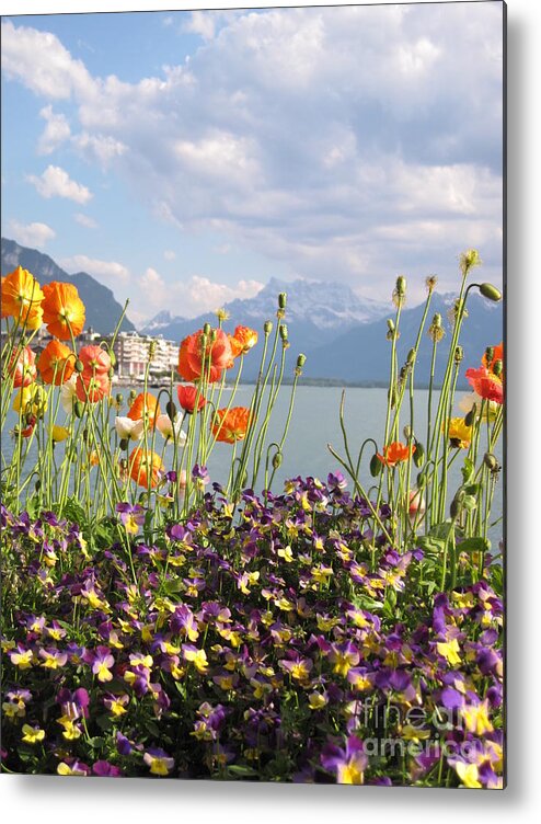 Alps Metal Print featuring the photograph Floral Coast 3 by Amanda Mohler