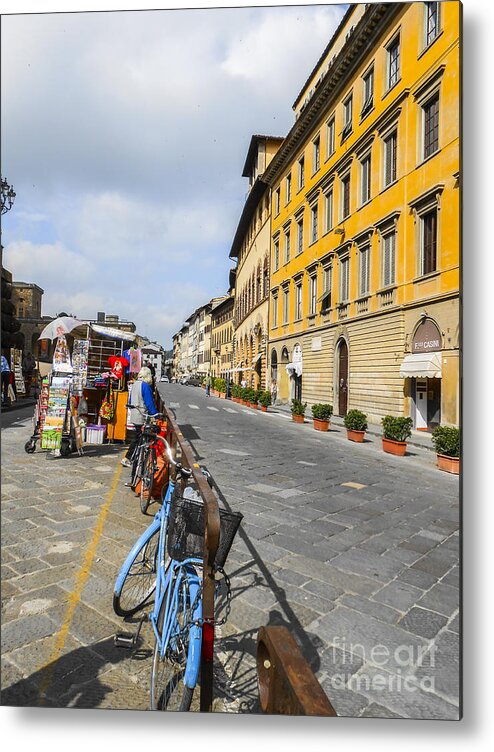 Italy Metal Print featuring the photograph Florence Street by Elizabeth M