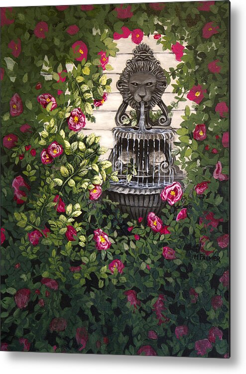Garden Metal Print featuring the painting Focus by Mary Palmer