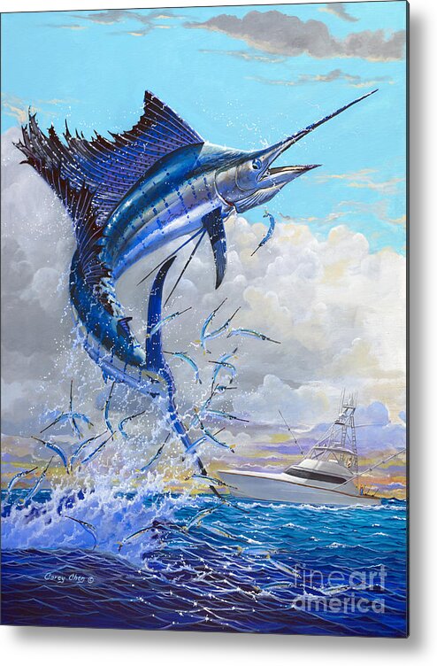 Sailfish Metal Print featuring the painting Free Jumper Off00152 by Carey Chen