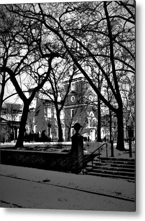 Independence Hall Metal Print featuring the photograph Frozen History by Joseph Desiderio