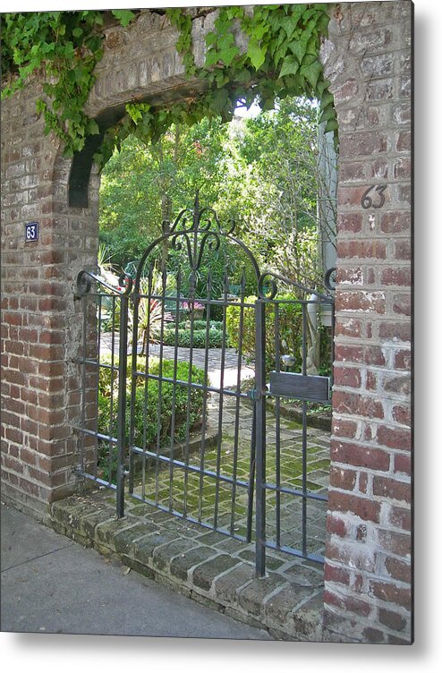 Charleston Metal Print featuring the photograph Gates of Charleston 4 by Deborah Ferree