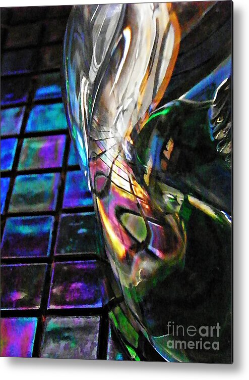Glass Abstract 770 Metal Print featuring the photograph Glass Abstract 770 by Sarah Loft