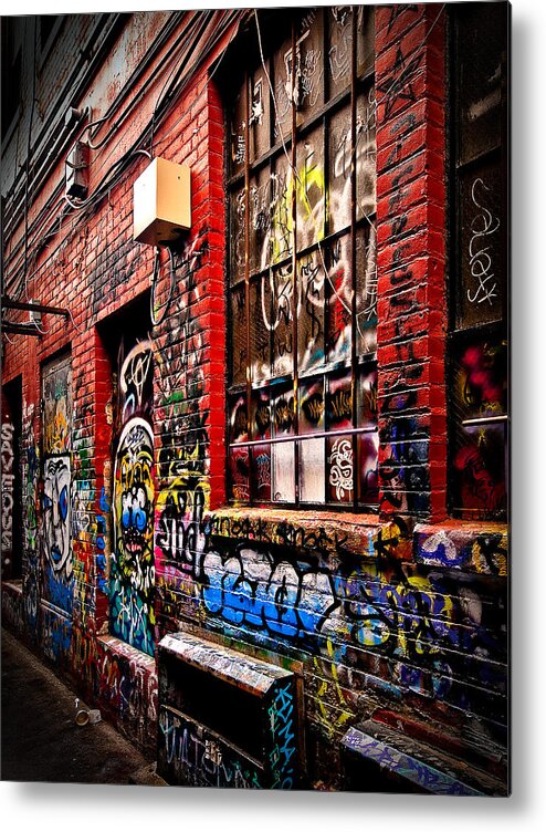 Graffiti Metal Print featuring the photograph Graffiti Alley by James Howe