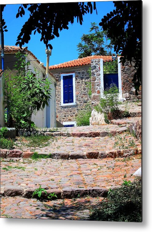 Greek Metal Print featuring the photograph Greek Country House by Andreas Thust