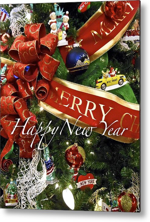 Santa Metal Print featuring the photograph Happy New Year by Joan Reese