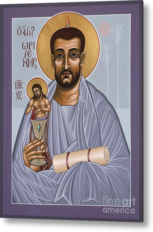 Holy Theologian Origen Metal Print featuring the painting Holy Theologian Origen 112 by William Hart McNichols