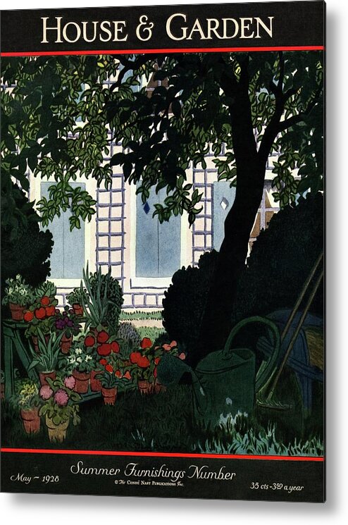 House And Garden Metal Print featuring the photograph House And Garden Summer Furnishings Number Cover by Pierre Brissaud