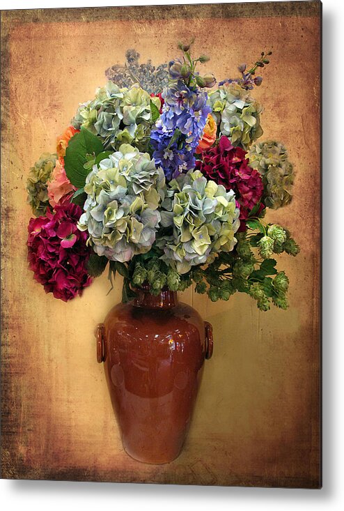 Flowers Metal Print featuring the photograph Hydrangea Still Life by Jessica Jenney