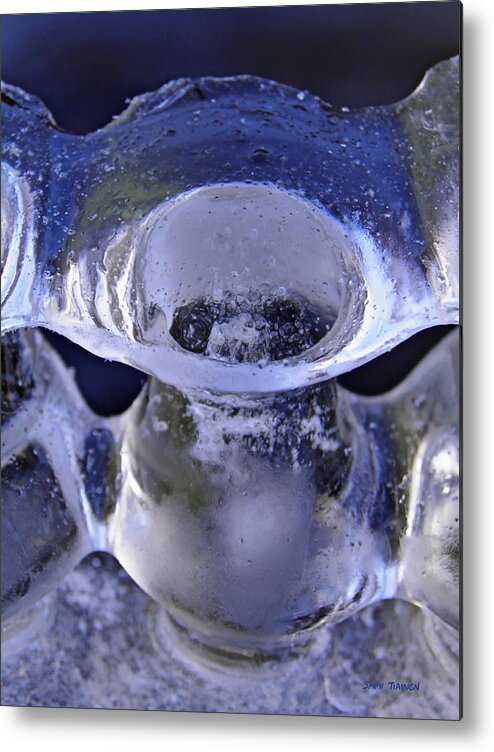 Vase Metal Print featuring the photograph Ice Bowls by Sami Tiainen